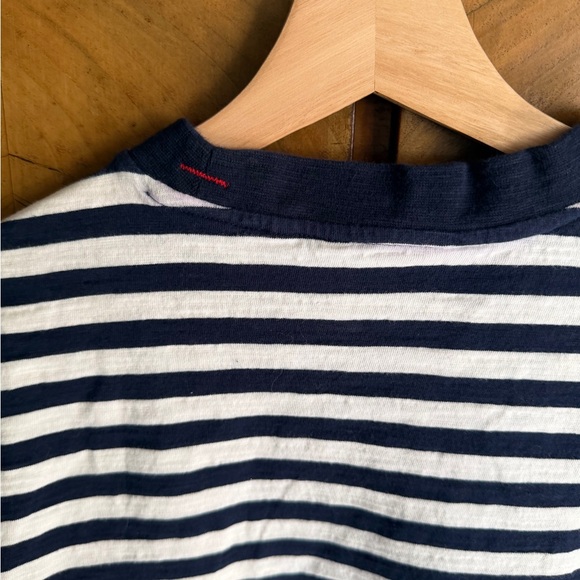 Guess x ASAP Rocky Striped navy and White T-Shirt vintage - Picture 6 of 9